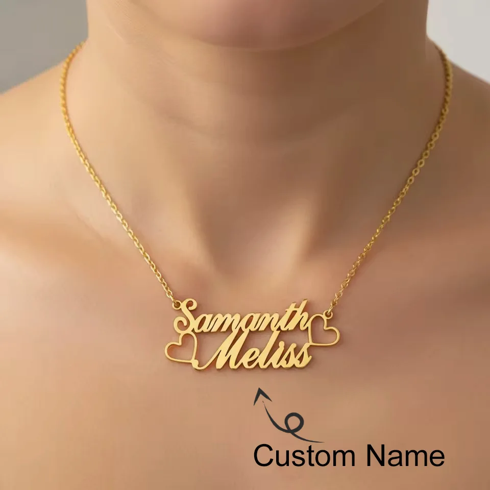 Personalized Couple Custom Double Names Necklace for Women Stainless Steel Jewelry 18K Gold Plated Choker Valentines Day Gifts
Personalized Couple Custom Double Names Necklace for Women Stainless Steel Jewelry 18K Gold Plated Choker Valentines Day Gifts
