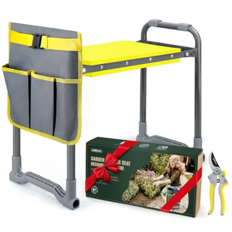 Garden Kneeler and Seat Heavy Duty with Handles - 2-in-1 Padded Gardening Stool for Seniors, Ergonomic Foldable Gardening Gifts
Garden Kneeler and Seat Heavy Duty with Handles - 2-in-1 Padded Gardening Stool for Seniors, Ergonomic Foldable Gardening Gifts