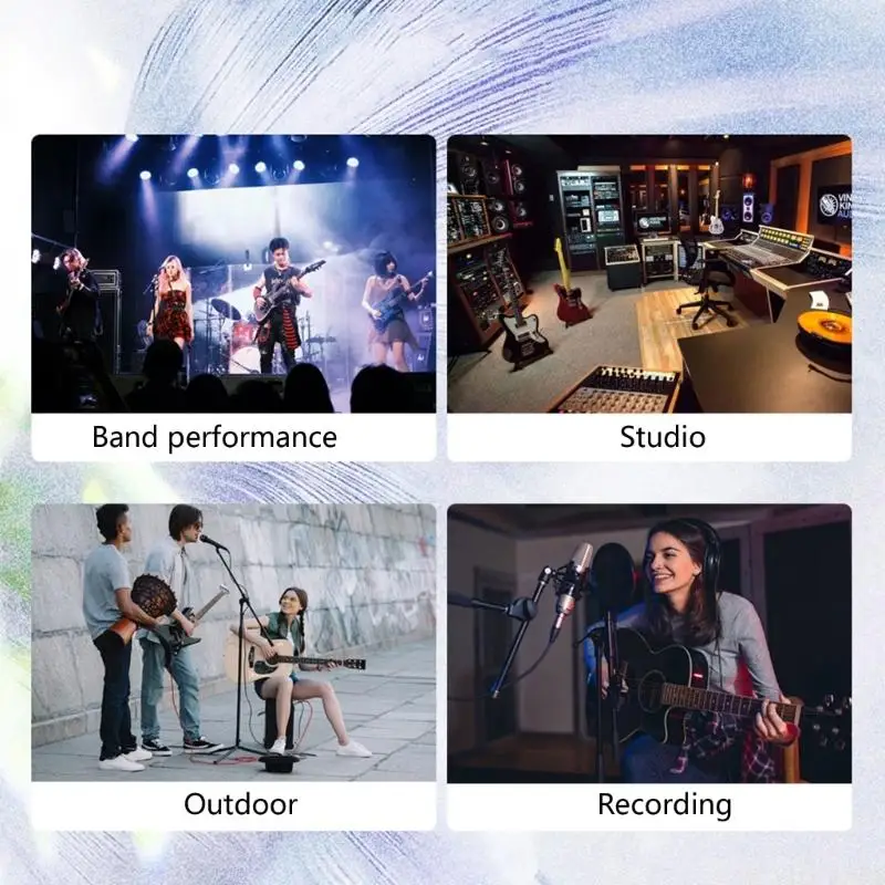 M5TC 5.8GHz Wireless Guitar System Rechargeable Wireless Guitar Transmitter Receiver