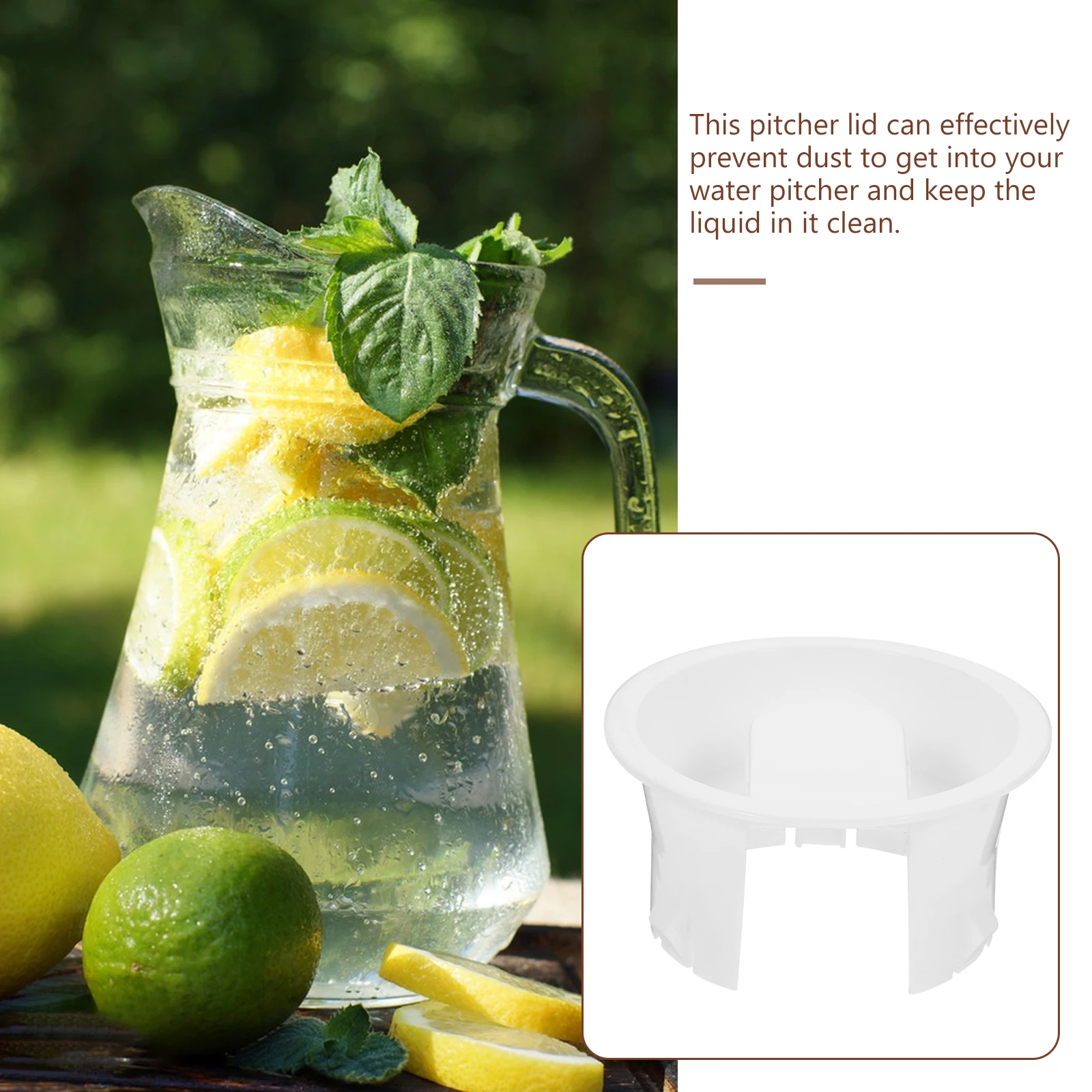 2Pcs White Plastic Water Pitcher Lid Sealed Efficient Wear Resistant Jug Supplies Kitchen Bar Easy Clean Dust Proof
2Pcs White Plastic Water Pitcher Lid Sealed Efficient Wear Resistant Jug Supplies Kitchen Bar Easy Clean Dust Proof