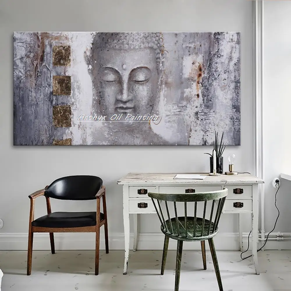 Arthyx,Decorative Art Poster,Handpainted Buddha Oil Paintings On Canvas Modern Abstract Wall Pictures For Living Room Home Decor
Arthyx,Decorative Art Poster,Handpainted Buddha Oil Paintings On Canvas Modern Abstract Wall Pictures For Living Room Home Decor
