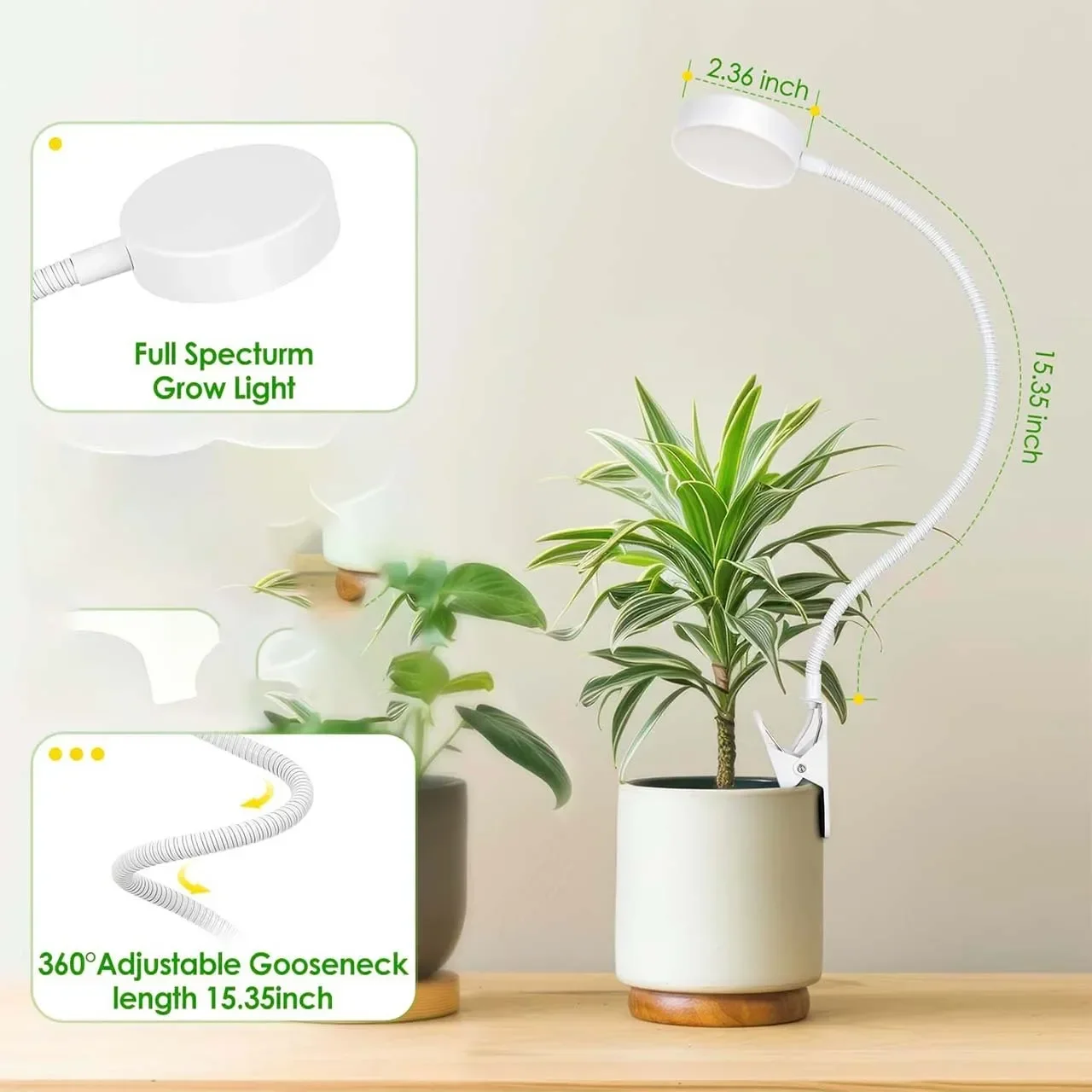 LED Flower Pot Clip Plant Growth Light Succulent Full Spectrum Red Green Blue Flower Pot Timing Plant Filling Light Retractable
LED Flower Pot Clip Plant Growth Light Succulent Full Spectrum Red Green Blue Flower Pot Timing Plant Filling Light Retractable
