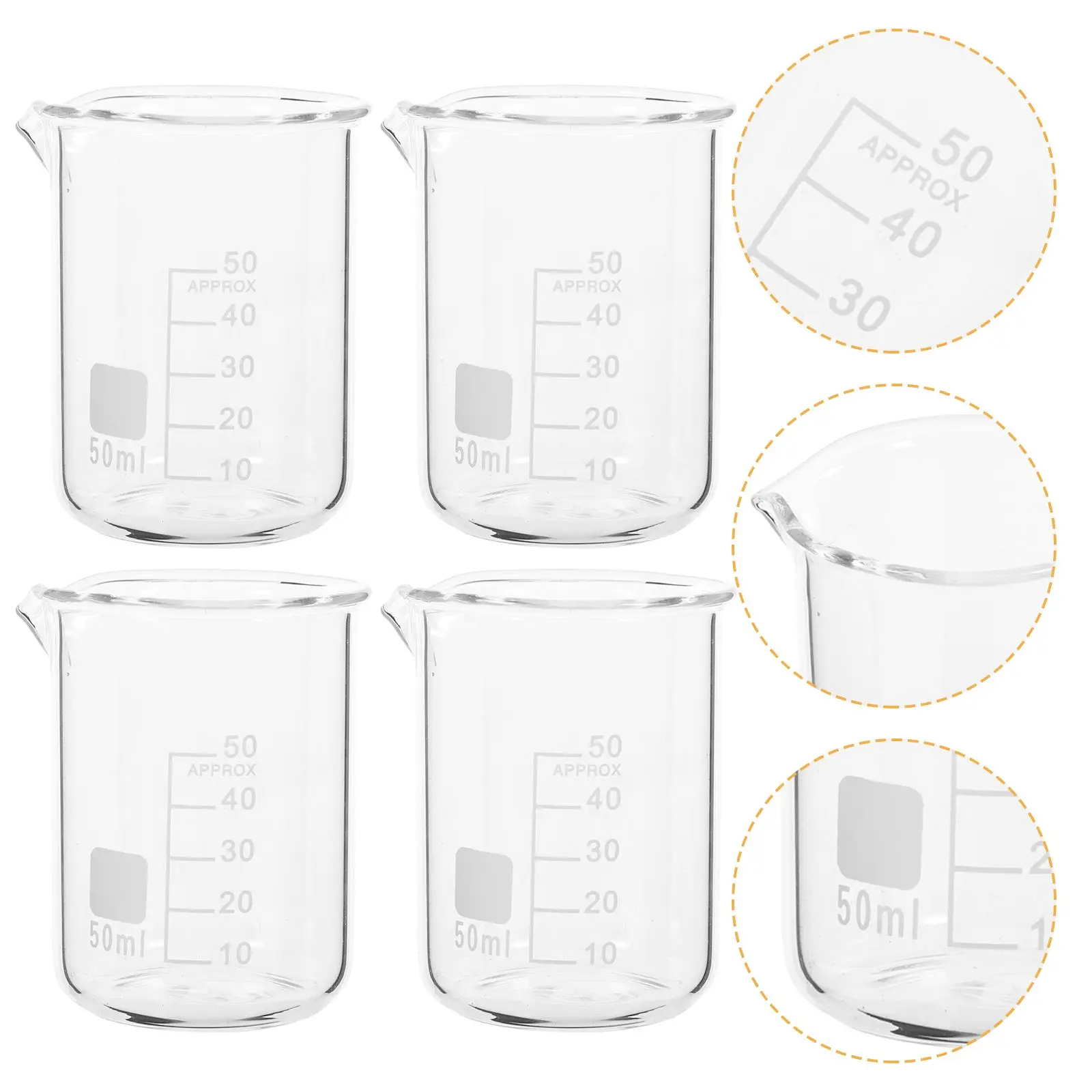 6 Pcs Small Glass Beaker 10ml Experimental Equipment Chemistry Laboratory Scale Cups Liquid Measuring with Beakers
6 Pcs Small Glass Beaker 10ml Experimental Equipment Chemistry Laboratory Scale Cups Liquid Measuring with Beakers
