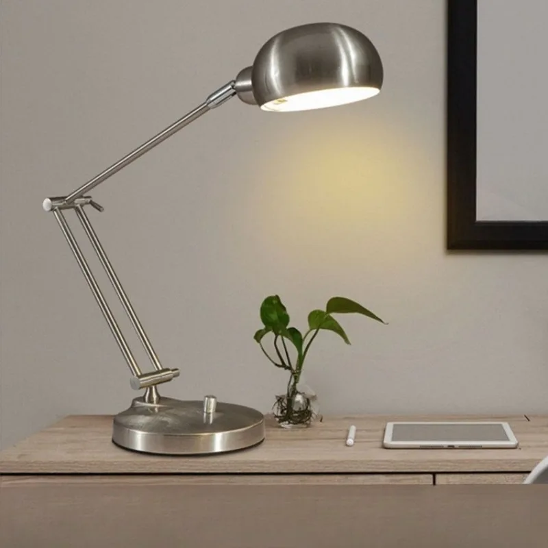 Classic Italy Design Modern Metal Long Arm Folding Table Lamp Office Study Bedroom Bedside Silver Home Decor Reading Desk Lights
Classic Italy Design Modern Metal Long Arm Folding Table Lamp Office Study Bedroom Bedside Silver Home Decor Reading Desk Lights