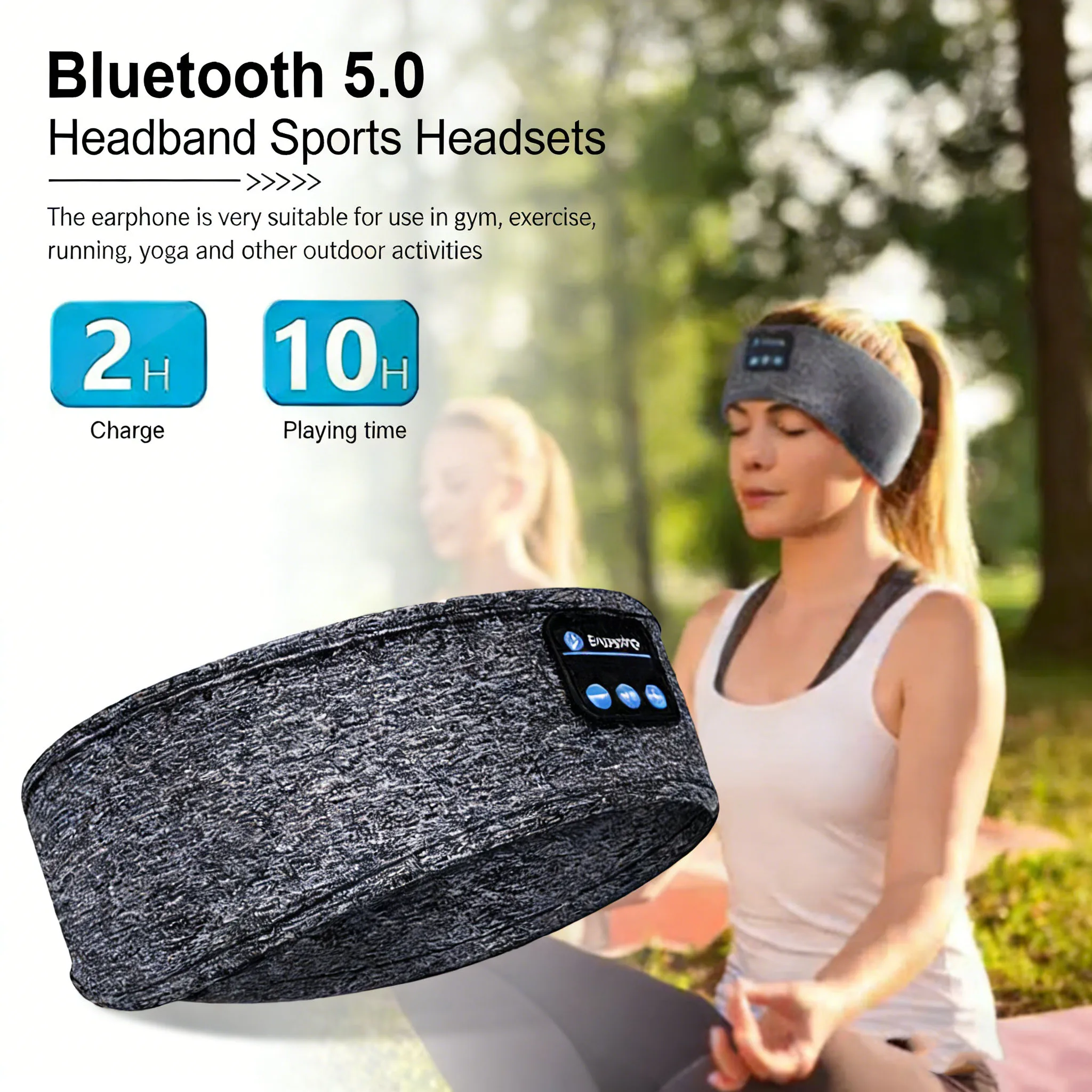 ERIKOLE Bluetooth 5.0 Earphones Sports Sleeping Headband Elastic Wireless Headphones Music Eye Mask Wireless Headset Headband
ERIKOLE Bluetooth 5.0 Earphones Sports Sleeping Headband Elastic Wireless Headphones Music Eye Mask Wireless Headset Headband