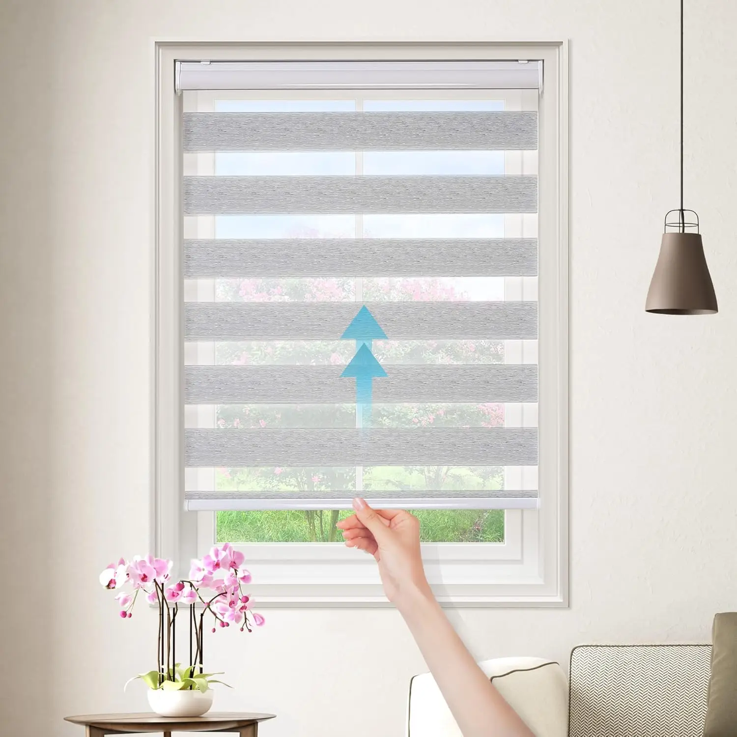 Factory Wholesale Costom Size Day And Night Double Layer Fabric Shades Cordless Style Zebra Blinds For Windows
Factory Wholesale Costom Size Day And Night Double Layer Fabric Shades Cordless Style Zebra Blinds For Windows