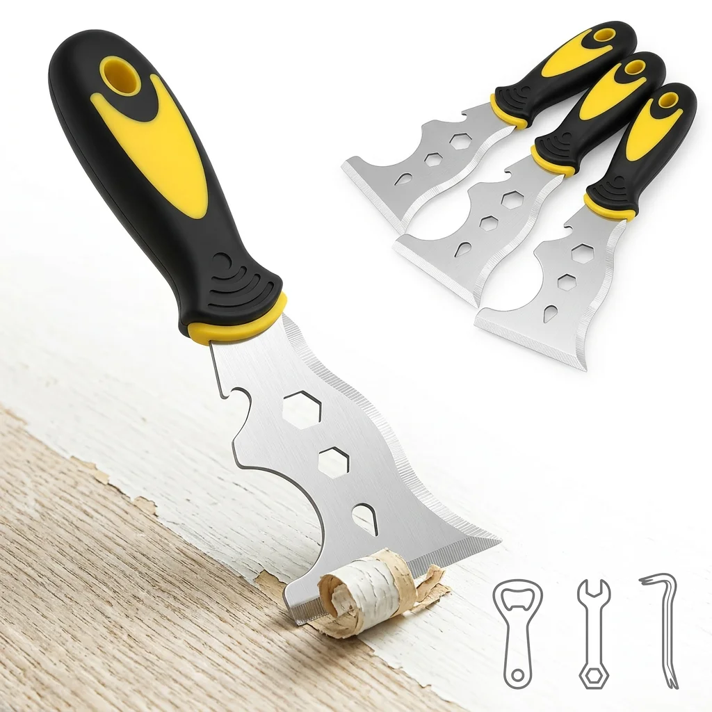4Pcs Paint Scraper Stainless Steel Putty Knife Scraper Shovel Wood Paint Tools Construction Tools Household Industrial Cleaning
4Pcs Paint Scraper Stainless Steel Putty Knife Scraper Shovel Wood Paint Tools Construction Tools Household Industrial Cleaning