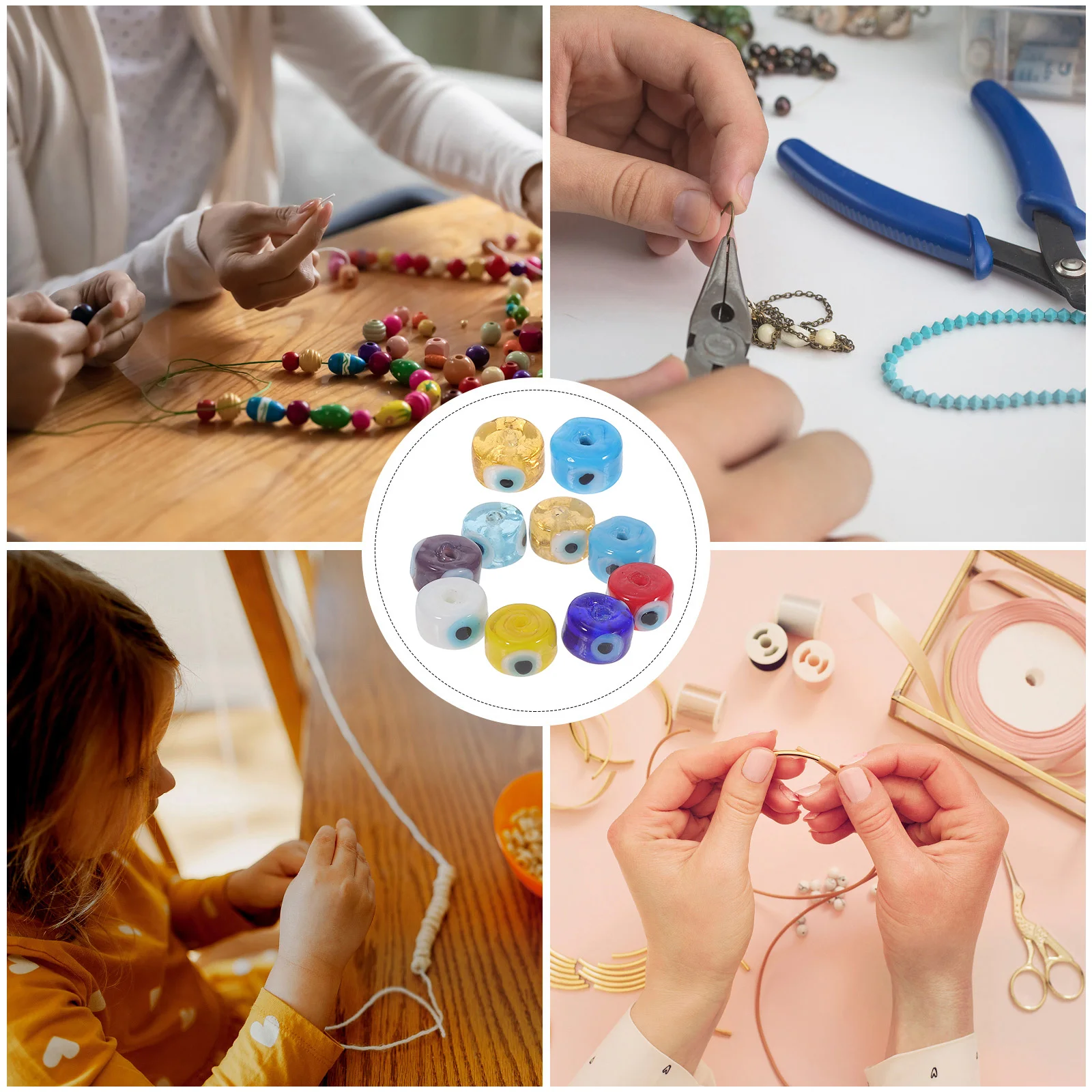 10Pcs Glass Bead Charms Brightly Colored DIY Craft Supplies for Jewelry Making Necklaces Bracelets Home Decor Ornaments
10Pcs Glass Bead Charms Brightly Colored DIY Craft Supplies for Jewelry Making Necklaces Bracelets Home Decor Ornaments