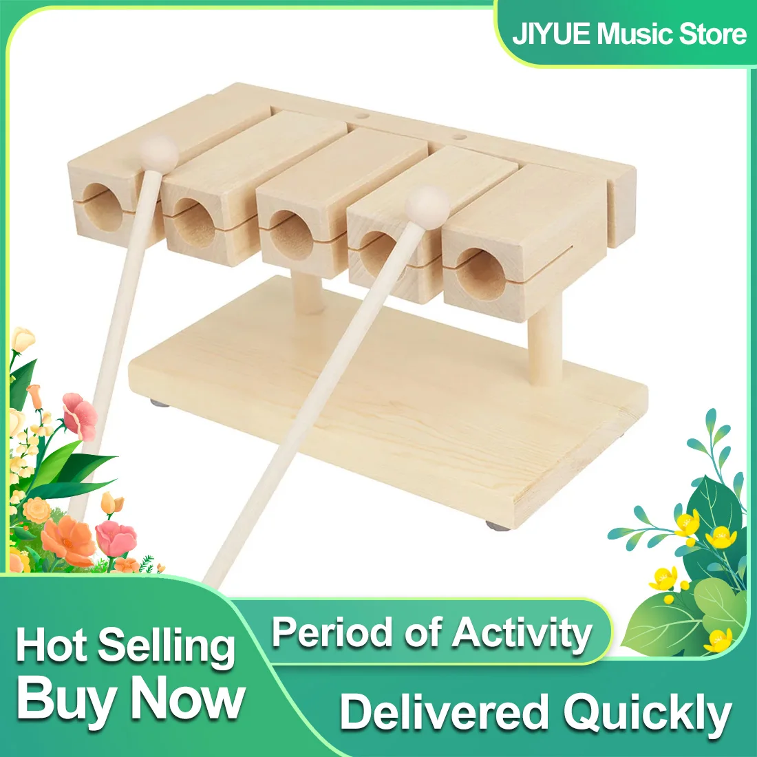 Orff Clappers Wooden Fish Natural Cowbells Wooden 5 Sound Clapper Early Musical Education Percussion Instrument Children Gifts
Orff Clappers Wooden Fish Natural Cowbells Wooden 5 Sound Clapper Early Musical Education Percussion Instrument Children Gifts
