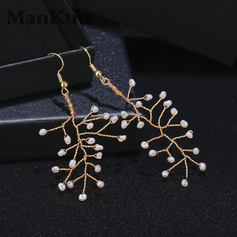 Mankuu Fashion Handmade 14k Gold Wire Baroque Natural Freshwater Pearl Earrings With 925 Silver Ear Hook For Women
Mankuu Fashion Handmade 14k Gold Wire Baroque Natural Freshwater Pearl Earrings With 925 Silver Ear Hook For Women