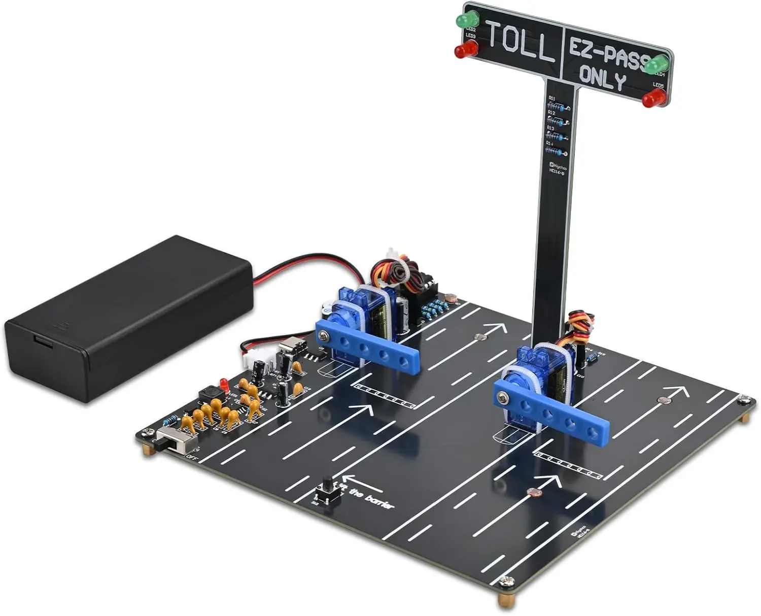 DIY Highway Toll Booth Simulation Kit Toll Gate Simulator Circuit Board Soldering Practice Kit STEM Electronic Learning Project
DIY Highway Toll Booth Simulation Kit Toll Gate Simulator Circuit Board Soldering Practice Kit STEM Electronic Learning Project