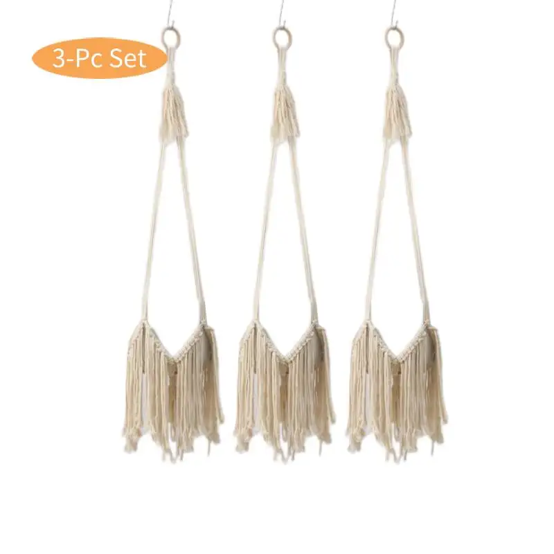 3 pcs candinavian Style Air Plant Holder Handwoven Hemp Rope Hanging Planter for Indoor/Outdoor Natural Boho Home Decor
3 pcs candinavian Style Air Plant Holder Handwoven Hemp Rope Hanging Planter for Indoor/Outdoor Natural Boho Home Decor