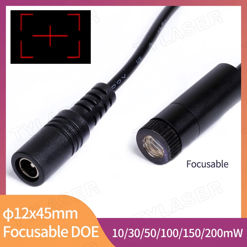 Красный видоискатель с фокусировкой DOE D12x45mm 650nm Лазерный модуль 10 МВт 30 МВт 50 МВт для резки Бесплатно позиционирования с кронштейном и адаптером
Красный видоискатель с фокусировкой DOE D12x45mm 650nm Лазерный модуль 10 МВт 30 МВт 50 МВт для резки Бесплатно позиционирования с кронштейном и адаптером