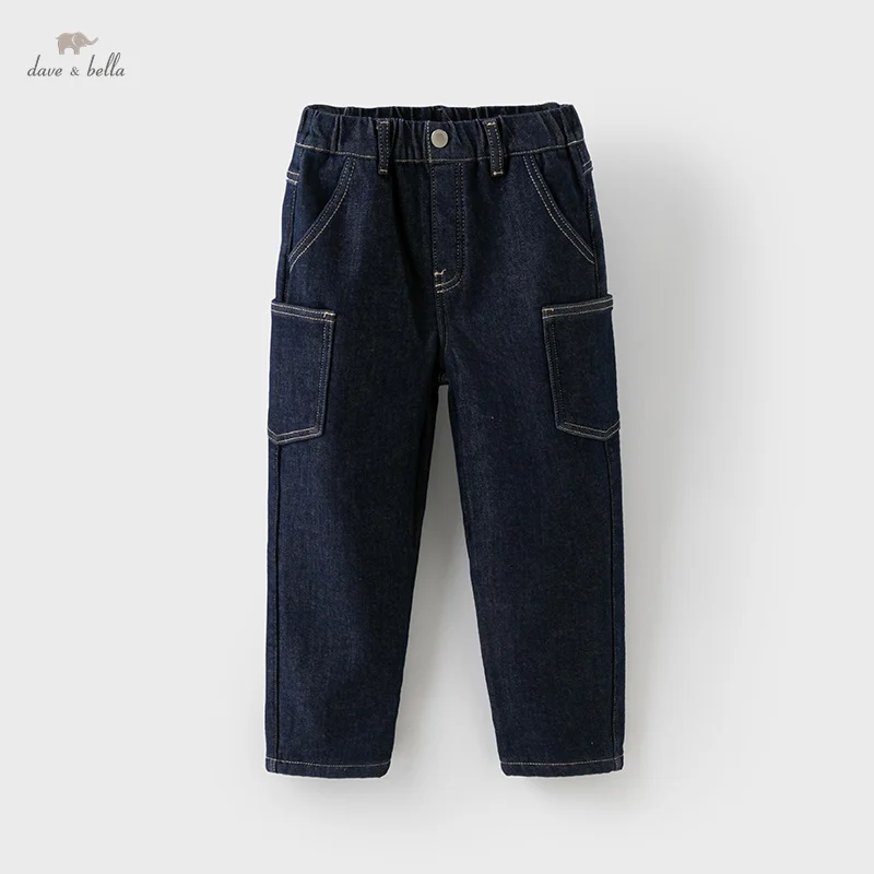 Dave Bella Children Jeans Autumn Winter Boys Cotton Denim Trousers Loose Elastic Plush Outerwear Cowboy Kids Clothing DK4242607
Dave Bella Children Jeans Autumn Winter Boys Cotton Denim Trousers Loose Elastic Plush Outerwear Cowboy Kids Clothing DK4242607