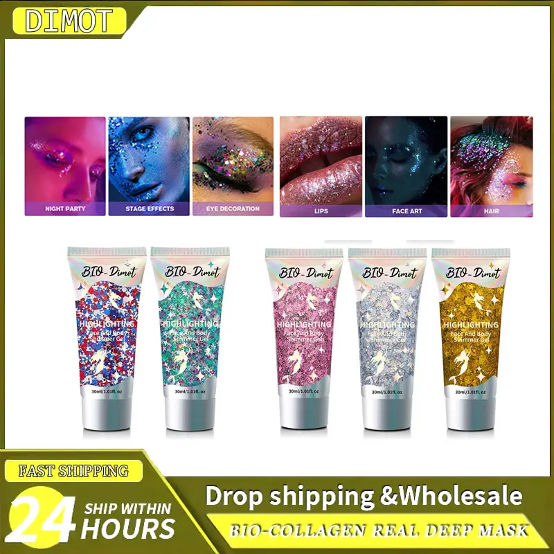 Body Glitter Sequins Gel Liquid Face Shimmer Multicolor Long-LastingEye Shadow for Party Music Festival Makeup Great for Gift 
Body Glitter Sequins Gel Liquid Face Shimmer Multicolor Long-LastingEye Shadow for Party Music Festival Makeup Great for Gift