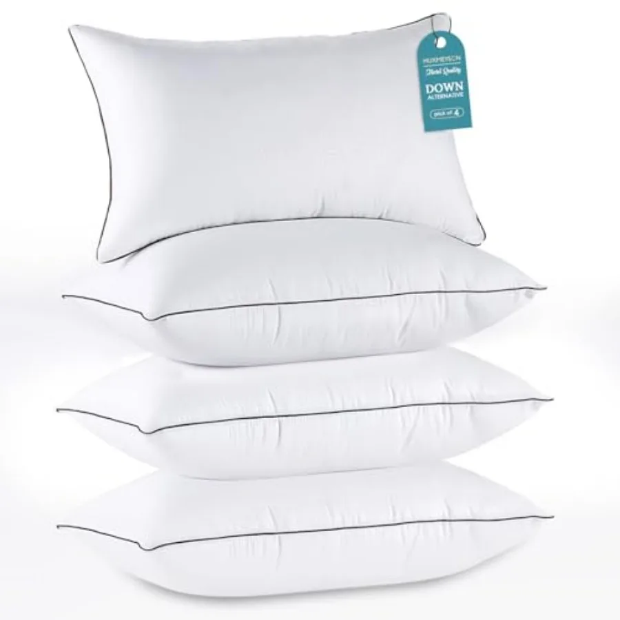Pillows Set of 4, Bed Pillows Set of 4, Down Alternative Luxury Hotel Pillows for Sleeping and for Side and Back Sleepers
Pillows Set of 4, Bed Pillows Set of 4, Down Alternative Luxury Hotel Pillows for Sleeping and for Side and Back Sleepers