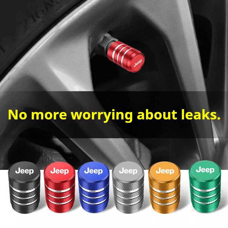 5PCS Car Tire Valve Stem Caps for Jeep Renegade Wrangler JK JL Grand Cherokee Compass Patriot Wheel Anti-Leak Valve Cover
5PCS Car Tire Valve Stem Caps for Jeep Renegade Wrangler JK JL Grand Cherokee Compass Patriot Wheel Anti-Leak Valve Cover