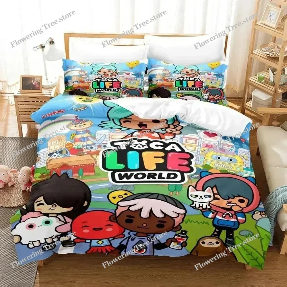 Cartoon Game T-Toca Life World Bedding Set Duvet Cover Bed Set Quilt Cover Pillowcase Comforter king Queen Size Boys Adult 025
Cartoon Game T-Toca Life World Bedding Set Duvet Cover Bed Set Quilt Cover Pillowcase Comforter king Queen Size Boys Adult 025