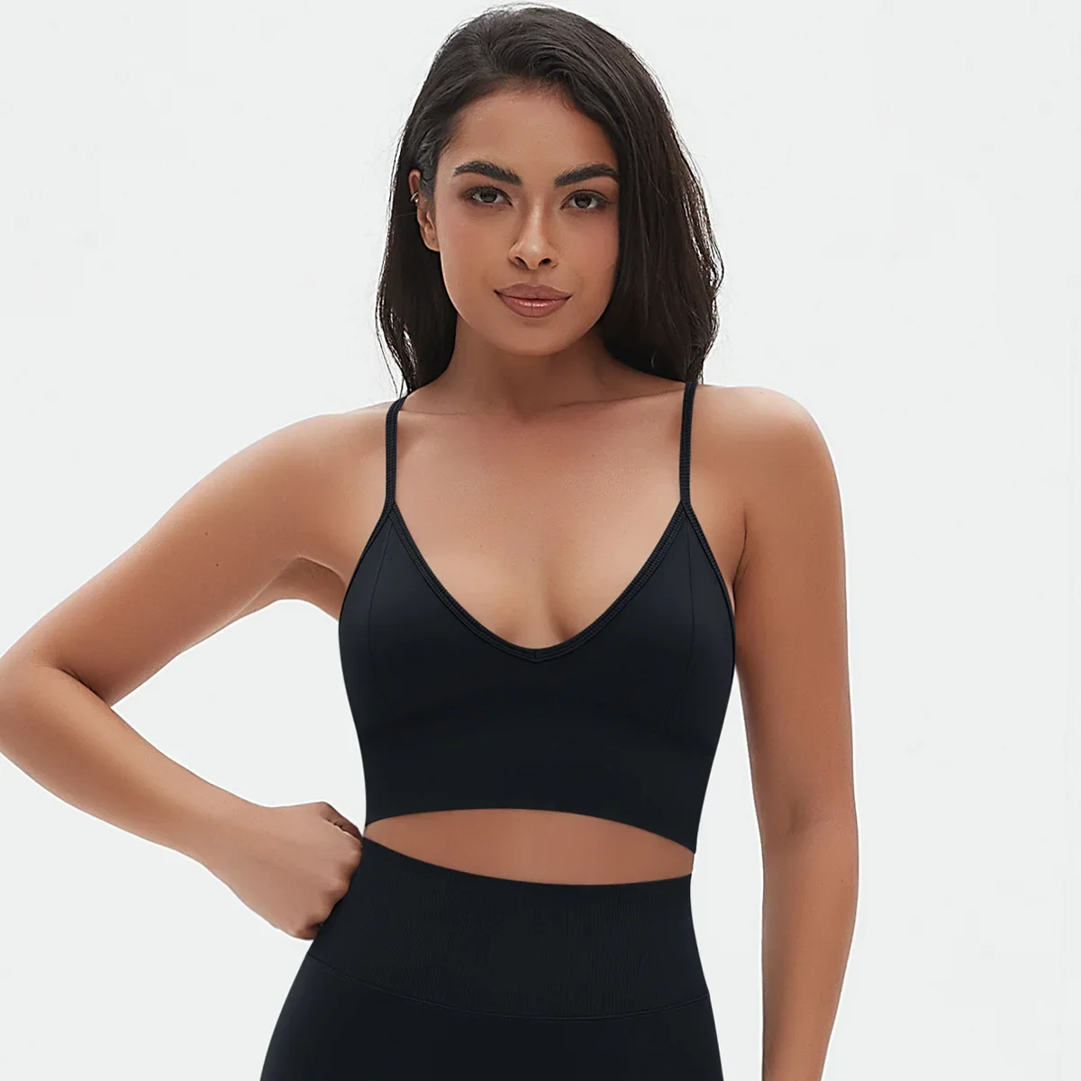 Sexy Deep V-Neck Sports Bra Women Seamless Longline Gym Workout Bras Fitness Top Padded Yoga Underwear Activewear Clothes
Sexy Deep V-Neck Sports Bra Women Seamless Longline Gym Workout Bras Fitness Top Padded Yoga Underwear Activewear Clothes