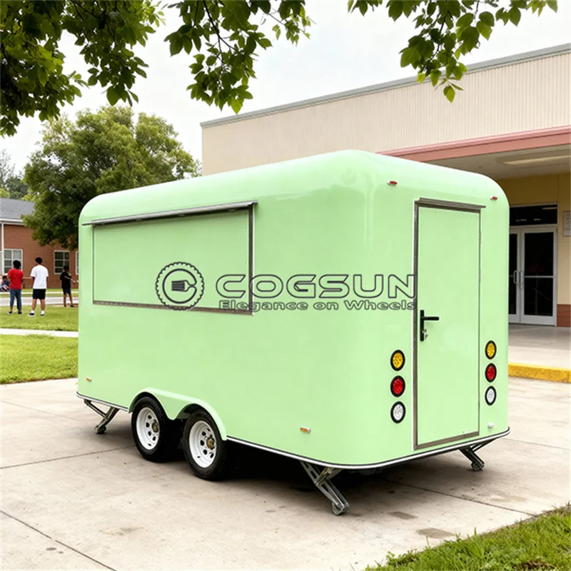 COGSUN BBQ Pizza Trucks Custom Food Trailer Deep Fryer Fast Food Trucks Street Mobile Food Trailer with Full Kitchen Equipments
COGSUN BBQ Pizza Trucks Custom Food Trailer Deep Fryer Fast Food Trucks Street Mobile Food Trailer with Full Kitchen Equipments