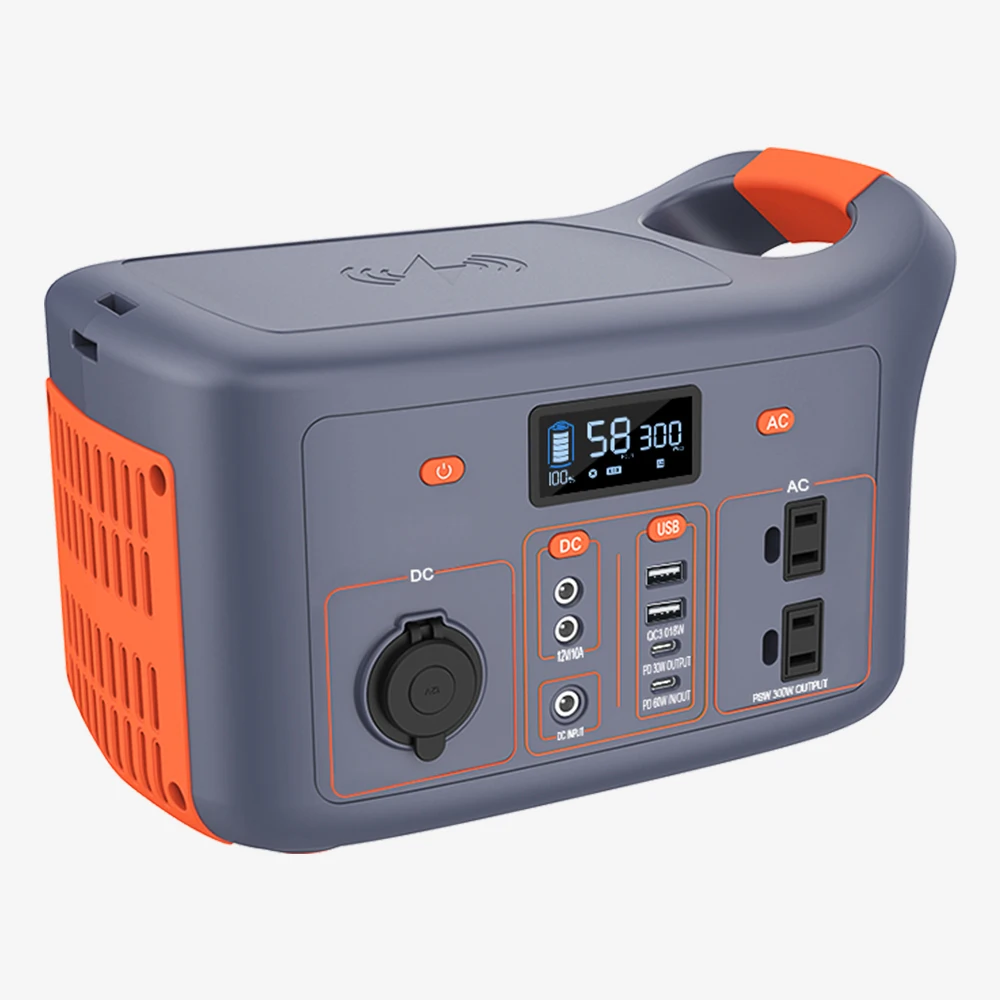 New outdoor charging solar generator portable power station supports mobile phone laptop camping fast charging 300W
New outdoor charging solar generator portable power station supports mobile phone laptop camping fast charging 300W