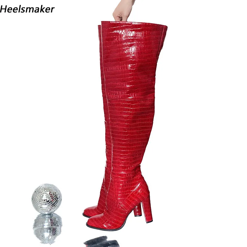 Sukeia Сапоги выше колена ручной работы для девочек на массивном каблуке с круглым носком Красивые красные винно-красные желтые туфли для вечеринок Женские размеры США 5-20
Sukeia Сапоги выше колена ручной работы для девочек на массивном каблуке с круглым носком Красивые красные винно-красные желтые туфли для вечеринок Женские размеры США 5-20