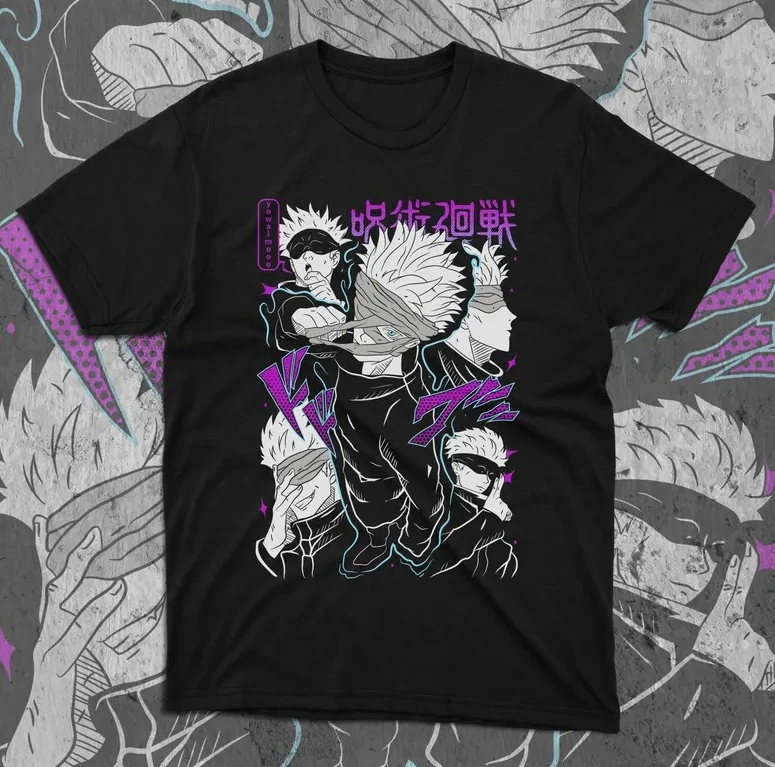 Japanese Animation Unisex Pure Cotton T-shirt Summer New Retro Fashion Men's and Women's Streetwear
Japanese Animation Unisex Pure Cotton T-shirt Summer New Retro Fashion Men's and Women's Streetwear