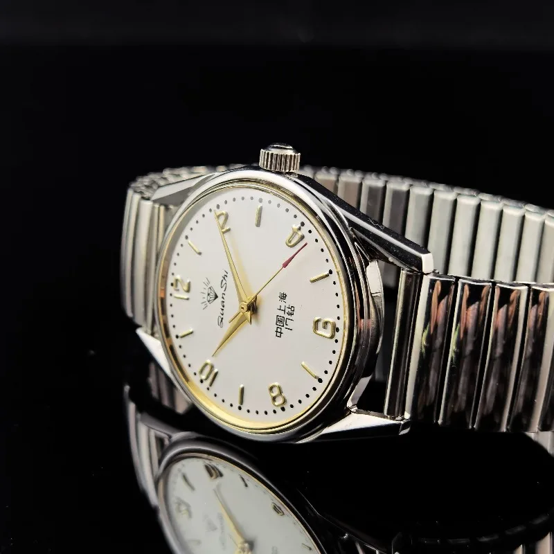 Shanghai Diamond Brand Manual Winding Retro Mechanical Watch 17 Jewels
Shanghai Diamond Brand Manual Winding Retro Mechanical Watch 17 Jewels
