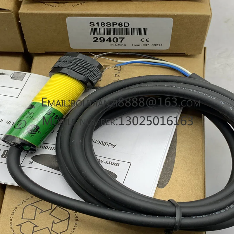 Real shooting S18SP6D/SN6D-CNJN01 Premium products Photoelectric sensor One year warranty
Real shooting S18SP6D/SN6D-CNJN01 Premium products Photoelectric sensor One year warranty