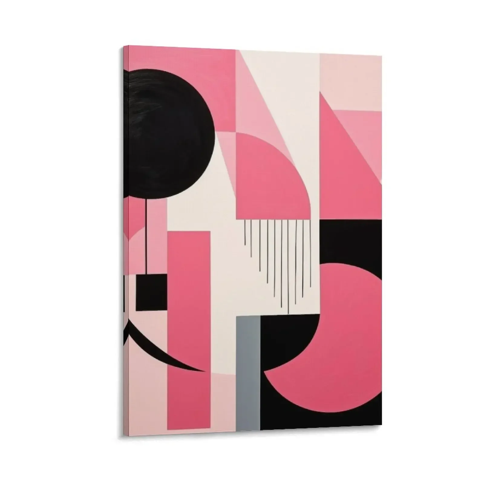 Bold & Colorful Abstract Geometric Design in Black & Pink Canvas Painting Decoration Decoration pictures room wall
Bold & Colorful Abstract Geometric Design in Black & Pink Canvas Painting Decoration Decoration pictures room wall