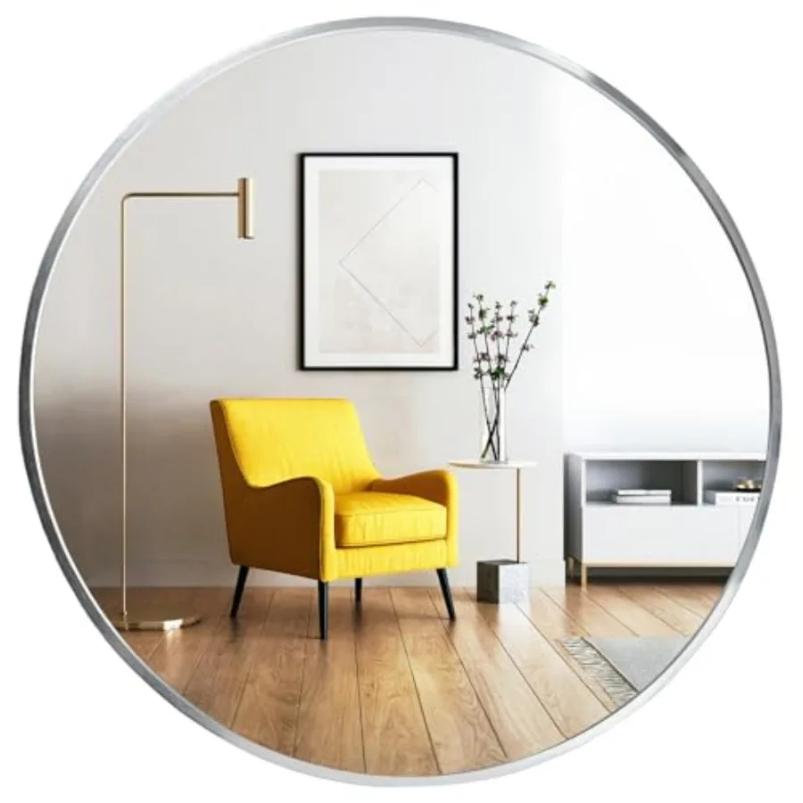 Round Mirror Round Mirror 24 inch Circle Bathroom Mirrors Metal Frame Nickel Circle Mirrors for Wall Over Sink Bathroom Living
Round Mirror Round Mirror 24 inch Circle Bathroom Mirrors Metal Frame Nickel Circle Mirrors for Wall Over Sink Bathroom Living