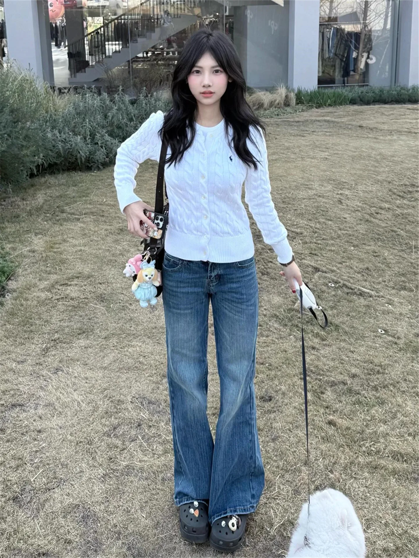 American Street Style Retro Blue Bamboo Low Waist Flared Jeans Women Loose Slimming Non-Matching Leg Floor-Length Pants
American Street Style Retro Blue Bamboo Low Waist Flared Jeans Women Loose Slimming Non-Matching Leg Floor-Length Pants