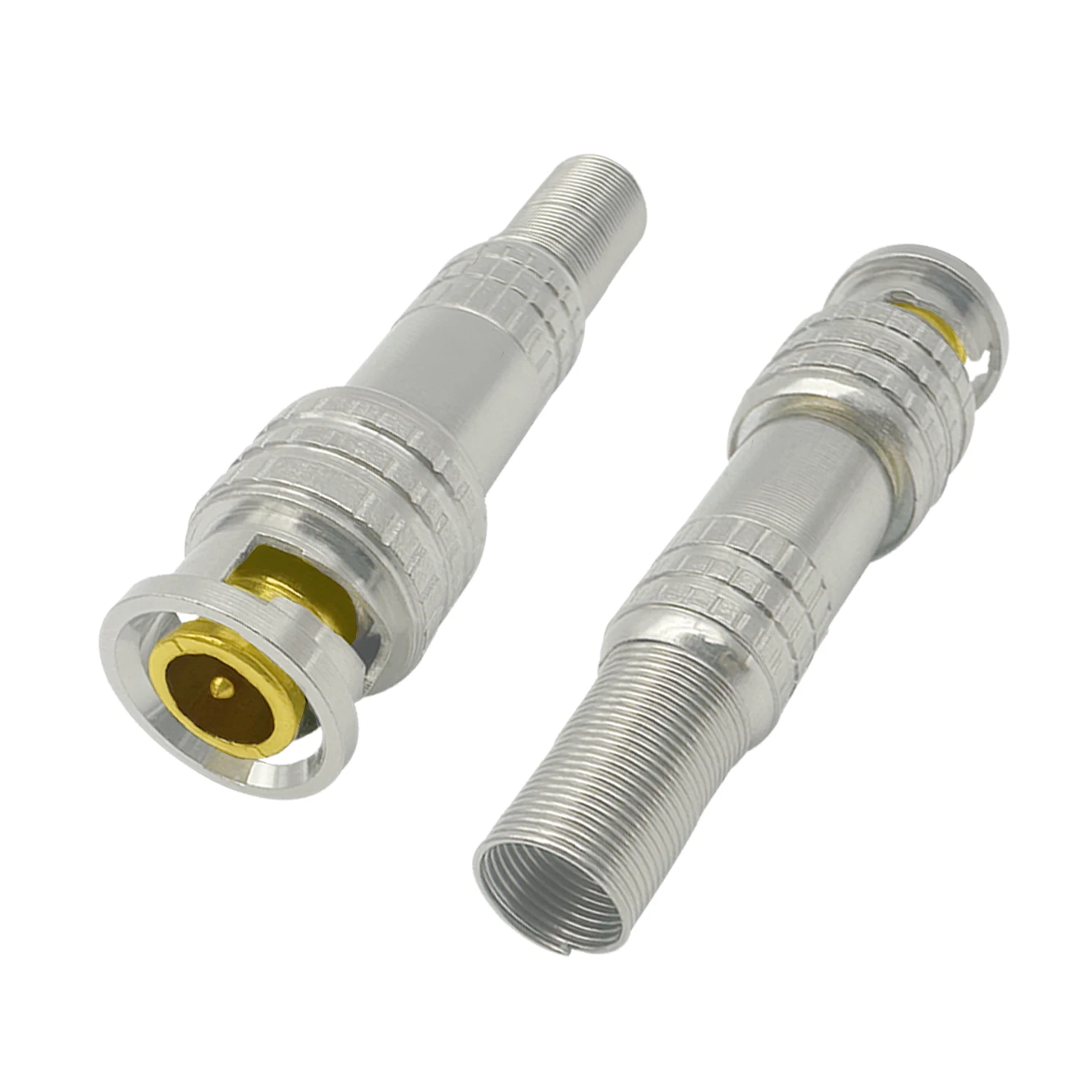 10pcs copper solderless BNC male connector for RG59/RG6 interface/CCTV camera/75-5 coaxial video splitter for security equipment
10pcs copper solderless BNC male connector for RG59/RG6 interface/CCTV camera/75-5 coaxial video splitter for security equipment