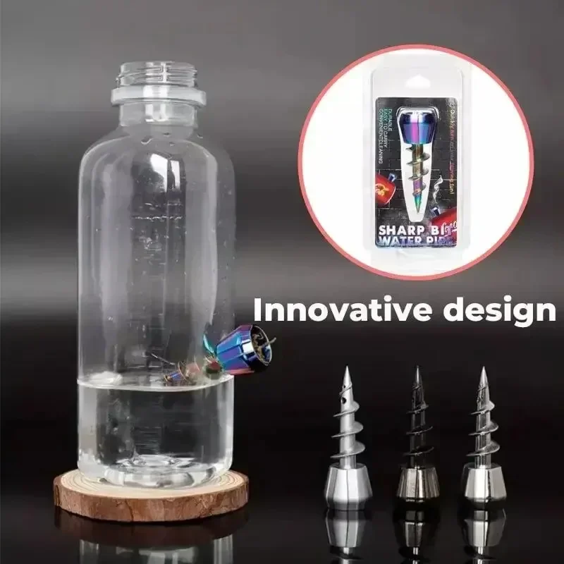 Metal Screw-Shaped Tool Metal Screw Mini Water Pipe Gun Colorful Threaded Alkali Metal Water Pipe Accessories
Metal Screw-Shaped Tool Metal Screw Mini Water Pipe Gun Colorful Threaded Alkali Metal Water Pipe Accessories