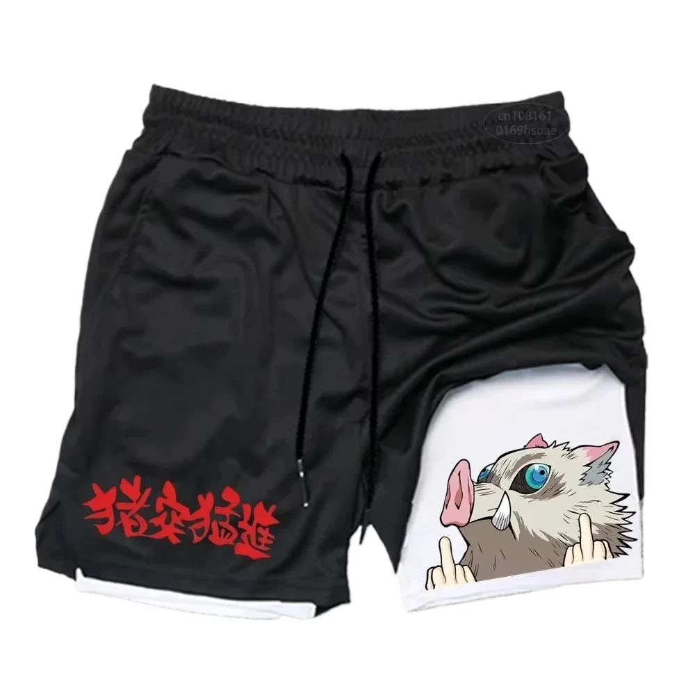 Men's anime printed fitness shorts, double-layer 2-in-1 quick drying fitness, outdoor leisure training, sports shorts
Men's anime printed fitness shorts, double-layer 2-in-1 quick drying fitness, outdoor leisure training, sports shorts