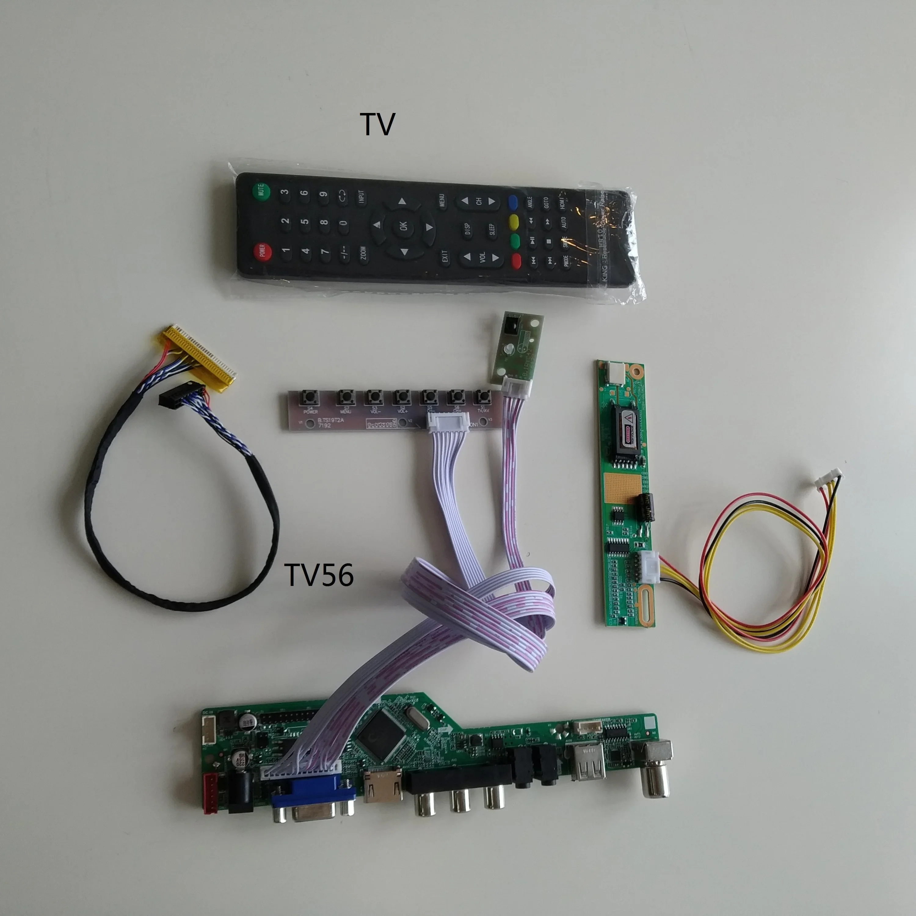 TV USB VGA AV LCD LED AUDIO Controller driver Board kit For 15.4" LP154W01 B154EW08 1280X800 panel monitor cable
TV USB VGA AV LCD LED AUDIO Controller driver Board kit For 15.4" LP154W01 B154EW08 1280X800 panel monitor cable