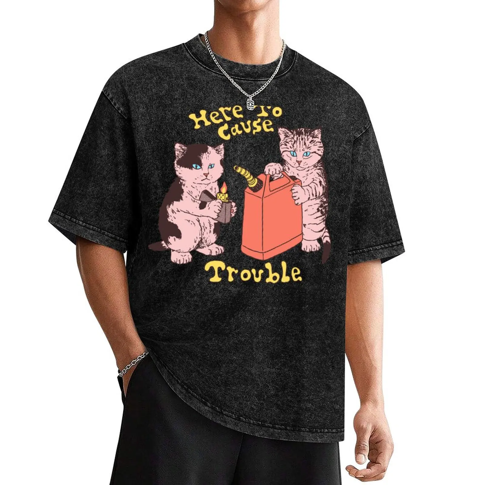 Here To Cause Trouble (Dark Shirt Variant) T-Shirt customs design your own funny costumes mens graphic t-shirts hip hop
Here To Cause Trouble (Dark Shirt Variant) T-Shirt customs design your own funny costumes mens graphic t-shirts hip hop