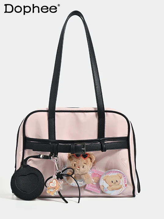 2025 New Japanese Sweet Lady Large Capacity Pain Bag Fashion Versatile Casual Shoulder Bag Purses and Handbags Women Bags
2025 New Japanese Sweet Lady Large Capacity Pain Bag Fashion Versatile Casual Shoulder Bag Purses and Handbags Women Bags