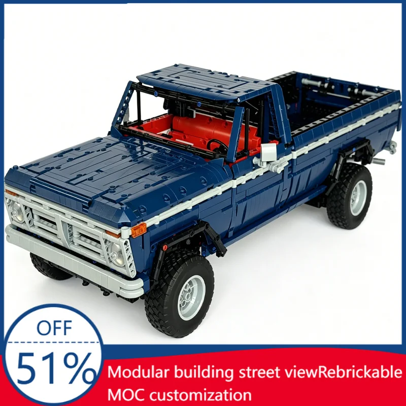 4289Pcs Ford F150 Long Bed 1977 Rwd Pickup Truck Model Building Blocks Educational Assembly Toy Gift For Car Enthusiasts Display
4289Pcs Ford F150 Long Bed 1977 Rwd Pickup Truck Model Building Blocks Educational Assembly Toy Gift For Car Enthusiasts Display