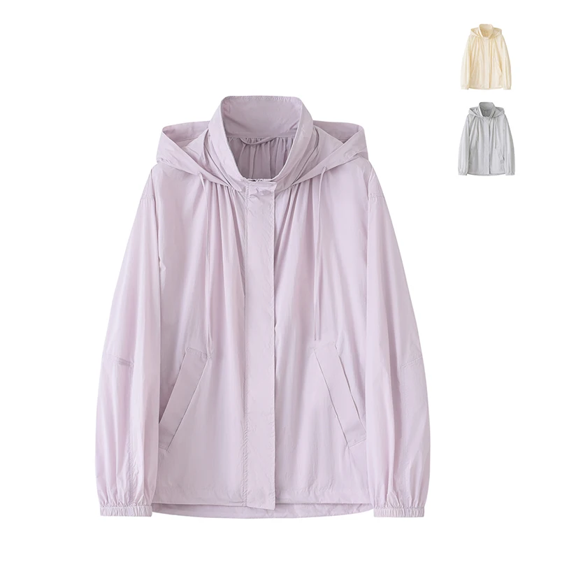 Женская эластичная свободная куртка с капюшоном Rudolph UPF50 с защитой от ультрафиолета, весенне-летняя модная солнцезащитная одежда
Женская эластичная свободная куртка с капюшоном Rudolph UPF50 с защитой от ультрафиолета, весенне-летняя модная солнцезащитная одежда