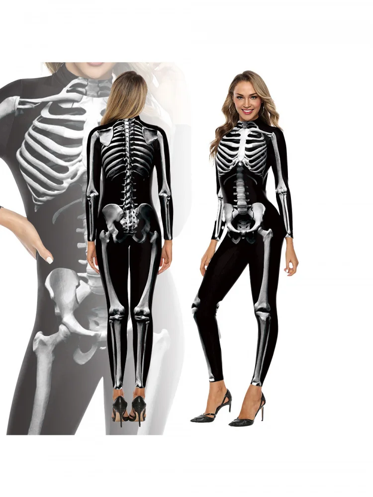 Halloween Skeleton Digital Print Sports Bodysuit Party Stage Cosplay Costume Low Waist Short Pants Lycra Fabric Women's One-P...
Halloween Skeleton Digital Print Sports Bodysuit Party Stage Cosplay Costume Low Waist Short Pants Lycra Fabric Women's One-P...