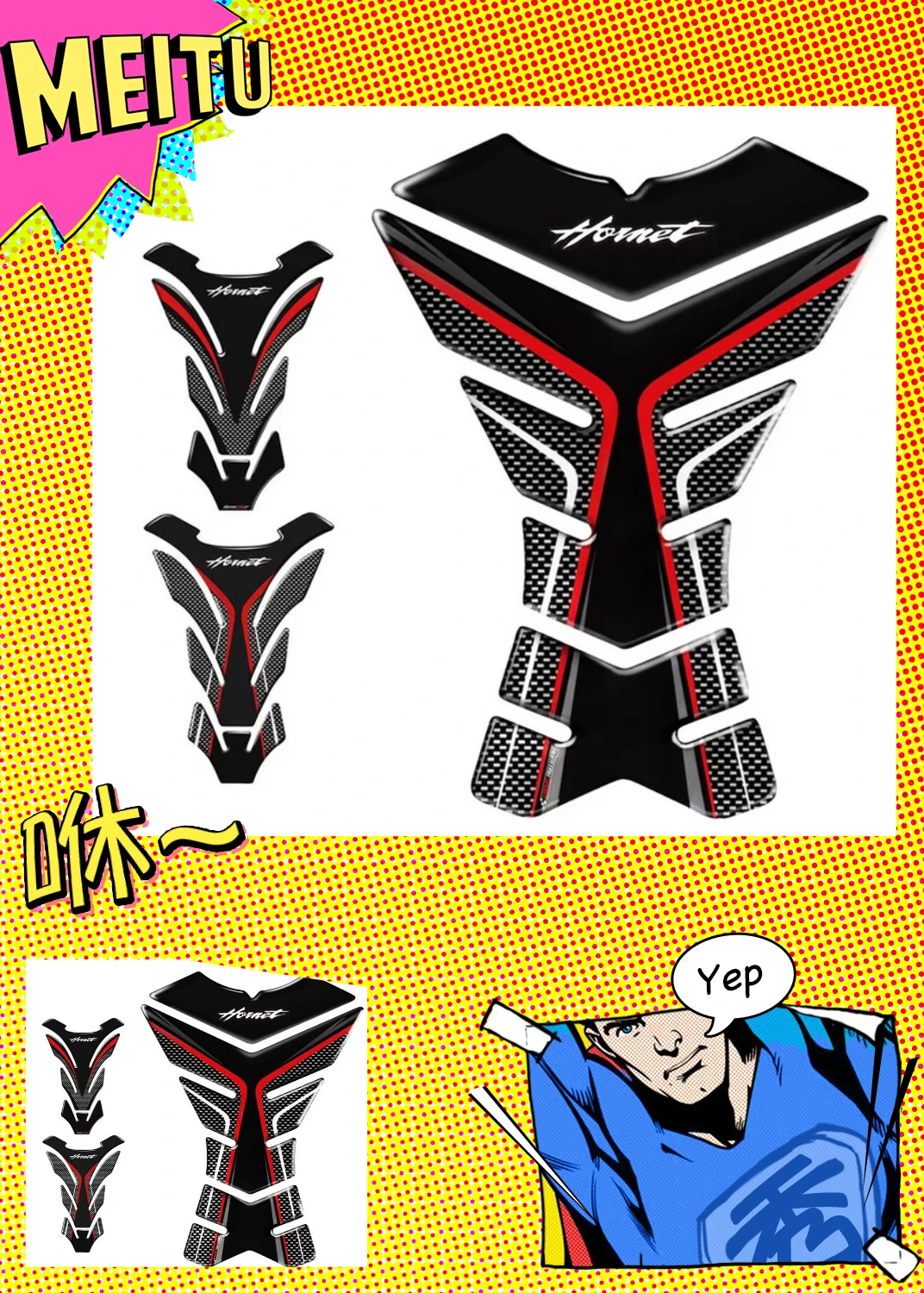 3D Carbon-look Motorcycle Tank Pad Protector Decal Stickers Case for HONDA HORNET CB600 CB900 CB650 CB250 CB1000 Tank All Years
3D Carbon-look Motorcycle Tank Pad Protector Decal Stickers Case for HONDA HORNET CB600 CB900 CB650 CB250 CB1000 Tank All Years