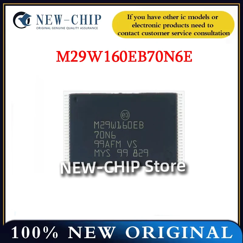 2PCS-100PCS/LOT 100% New Original M29W160EB70N6E TSOP48 16Mb NOR FLASH storage IC memory M29W160EB70N6
2PCS-100PCS/LOT 100% New Original M29W160EB70N6E TSOP48 16Mb NOR FLASH storage IC memory M29W160EB70N6