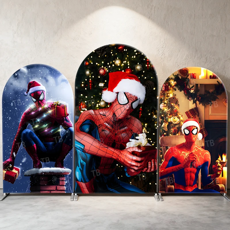 Spider-Man Christmas Arch Backdrop Cover Festive Party Atmosphere Marvel Photograph Background,Event Decoration Photo Booth Prop
Spider-Man Christmas Arch Backdrop Cover Festive Party Atmosphere Marvel Photograph Background,Event Decoration Photo Booth Prop