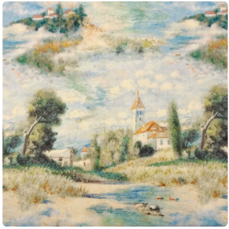 Retro Oil Painting Wall Print 100% Cotton Plain Fabric For DIY Shirt Book Cover Hat Bag Curtain Table cloth, M202
Retro Oil Painting Wall Print 100% Cotton Plain Fabric For DIY Shirt Book Cover Hat Bag Curtain Table cloth, M202