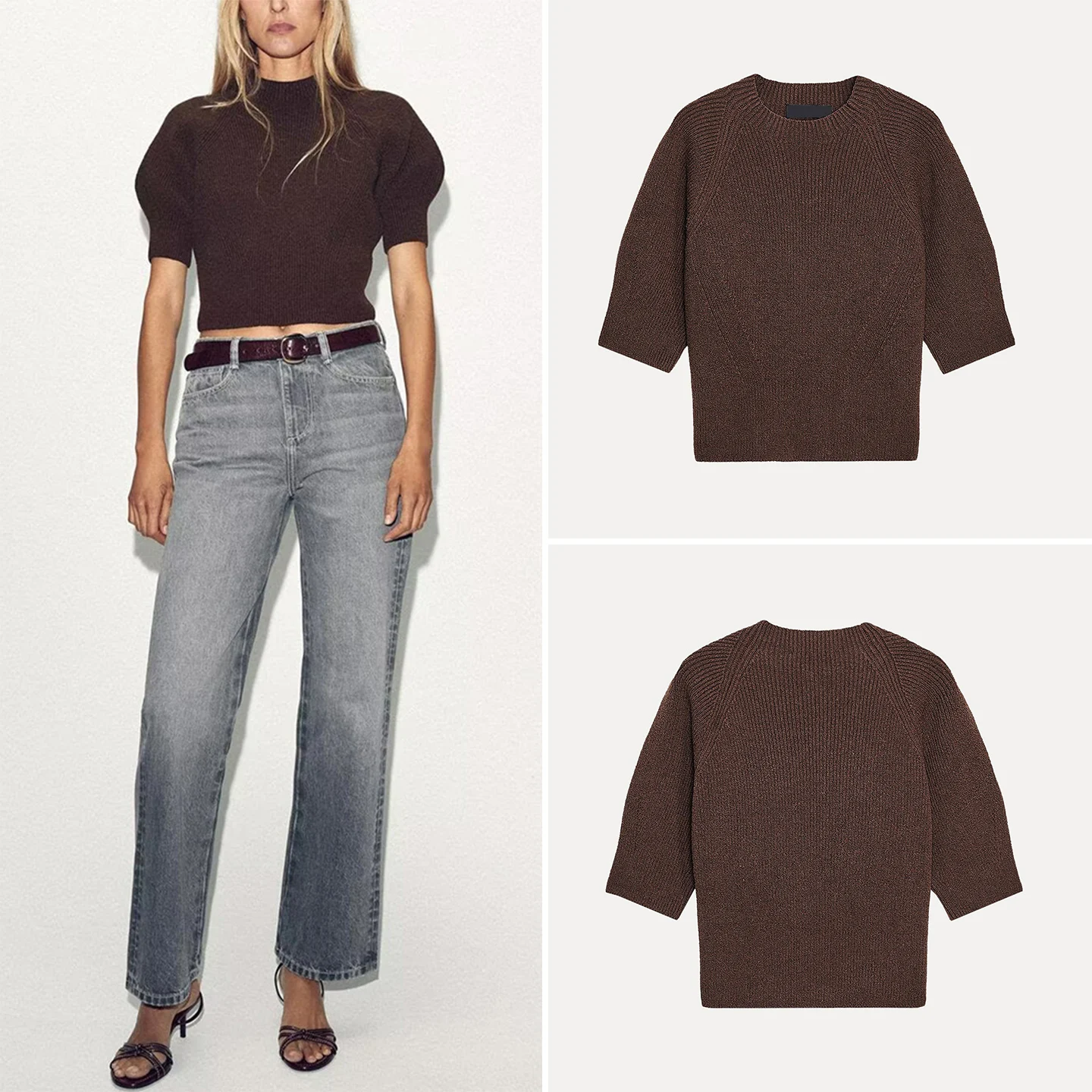 Faionable Knitted Sweater with Ribbing Versatile Ele Sle for Women Autumn Collection 2025 Z Brand Chinese Origin
Faionable Knitted Sweater with Ribbing Versatile Ele Sle for Women Autumn Collection 2025 Z Brand Chinese Origin