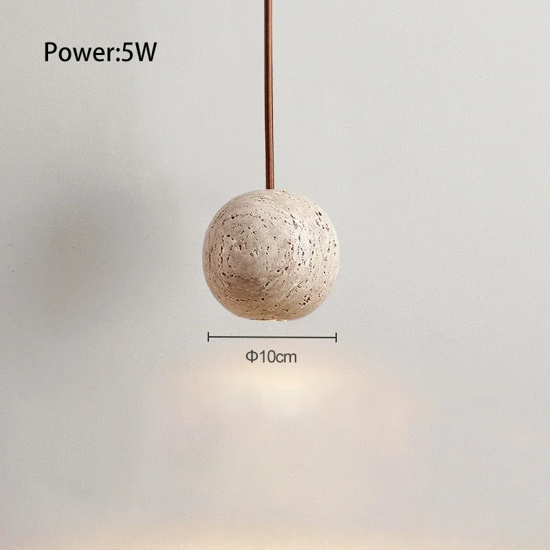 NEW Led Pendant Lamp Stone Yellow Travertine Chandelier Bedside Small Round Light Nordic Bedroom Creative Hang
NEW Led Pendant Lamp Stone Yellow Travertine Chandelier Bedside Small Round Light Nordic Bedroom Creative Hang