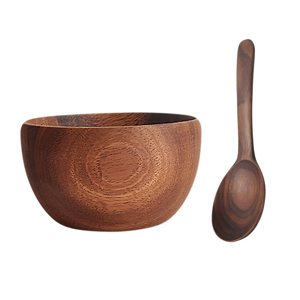 2Pcs Wooden Salad Bowls Clear Grain Smooth Edge Kitchen Bowl Set Travel Food Containers Snacks Soup Serving
2Pcs Wooden Salad Bowls Clear Grain Smooth Edge Kitchen Bowl Set Travel Food Containers Snacks Soup Serving