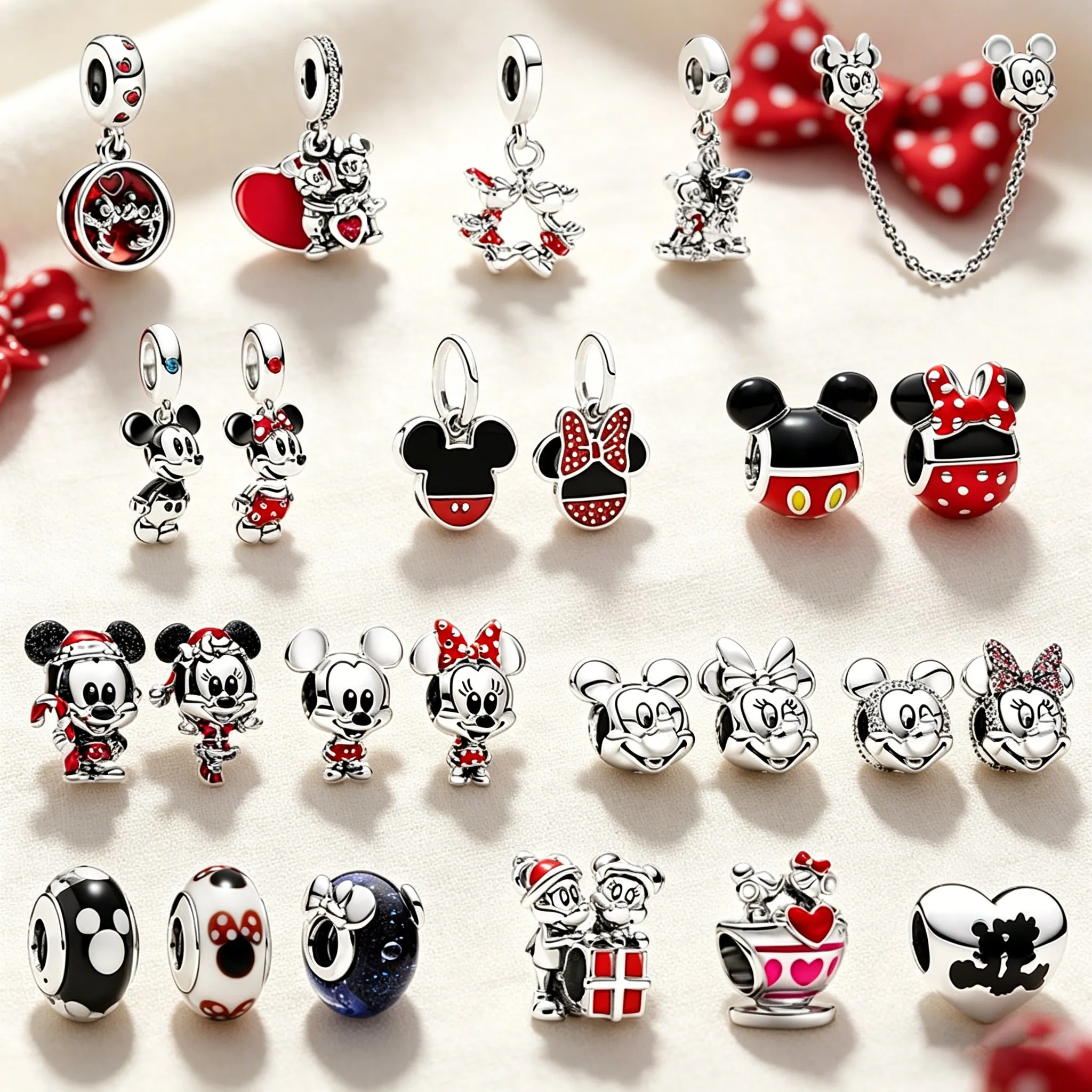 Disney Mickey and Minnie Donald Duck Charm Beads Pendant fit Original Snake Silver Bracelet Necklace Beads for Diy Jewelry Gift
Disney Mickey and Minnie Donald Duck Charm Beads Pendant fit Original Snake Silver Bracelet Necklace Beads for Diy Jewelry Gift