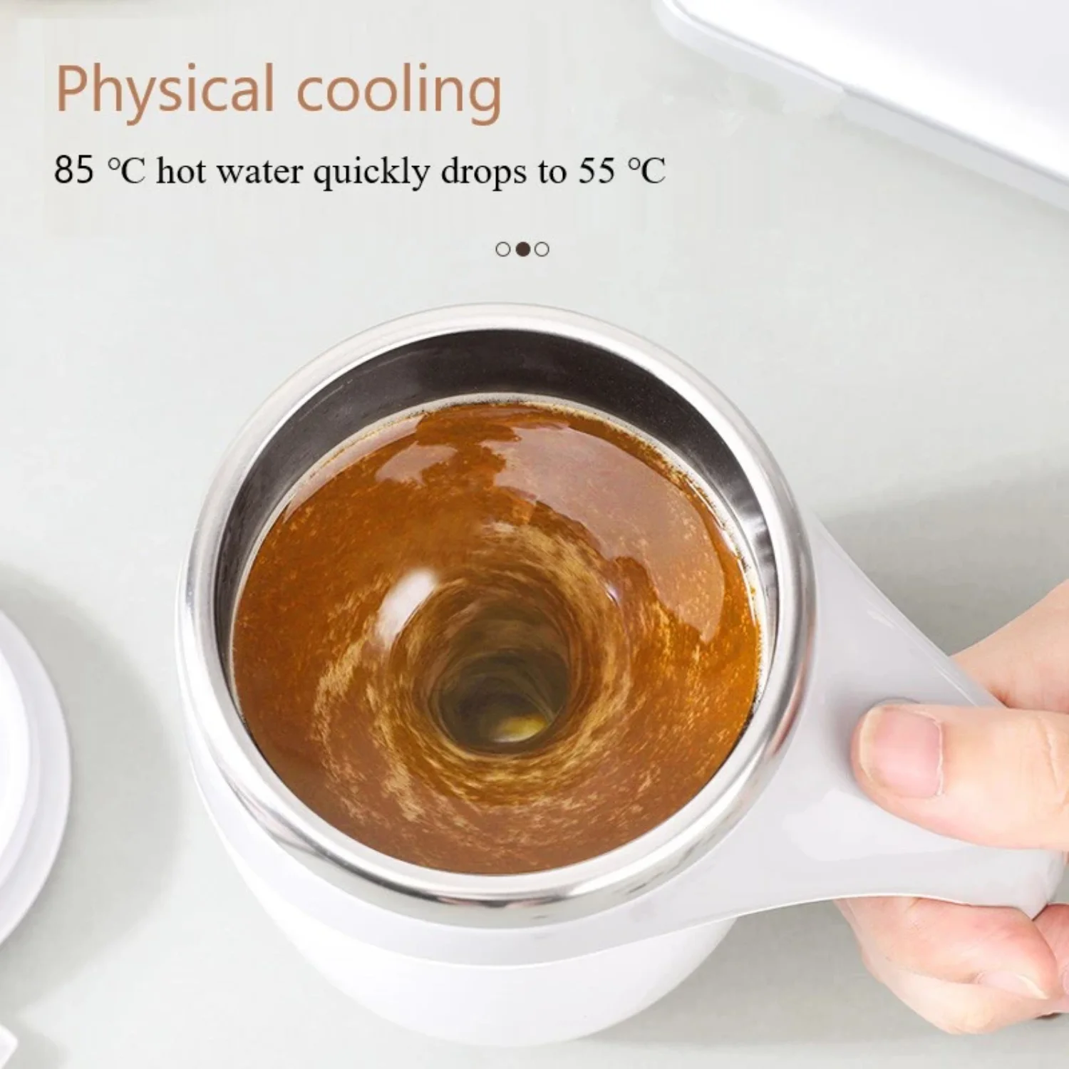 380ml Automatic Self Stirring Mug Coffee Milk Fruits Mixing Cup Stainless Steel Lazy Rotating Mug Stirring Cup
380ml Automatic Self Stirring Mug Coffee Milk Fruits Mixing Cup Stainless Steel Lazy Rotating Mug Stirring Cup